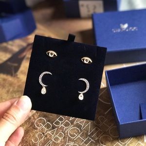 NWT—— Swarovski Gipsy earrings 2 pairs